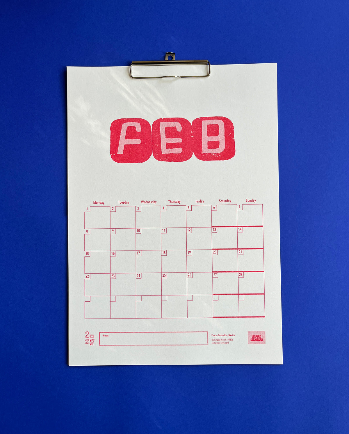 Calendar 2027 by Anna Mills (Pre Order)